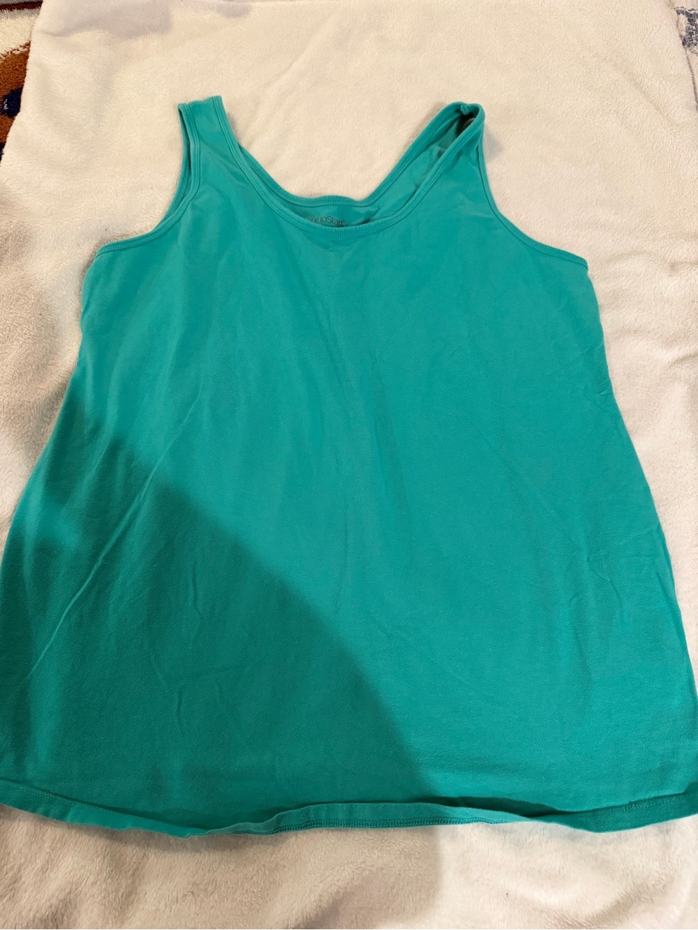 BumpStart Teal Scoop Neck Tank Top